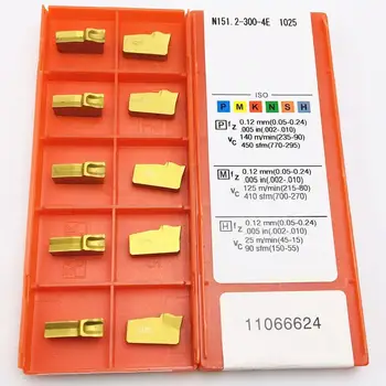 

N151.2-300-4E 1025 Carbide Insert Slotting Insert CNC Lathe Cutting Tool N151.2-300-4E1025
