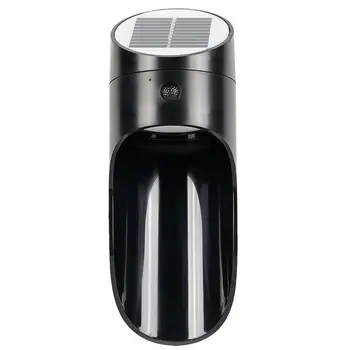 

1Pc 6500K White Light Solar Power Optical Radar Sensor Light For Outdoor Wall Lamp Sensor Bulb (Black)
