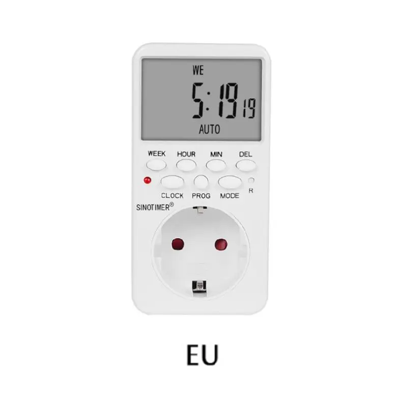 Электронный цифровой таймер разъем AC230V реле времени программируемый EU/US/UK/FR/BR/IT M2EF - Цвет: like pic