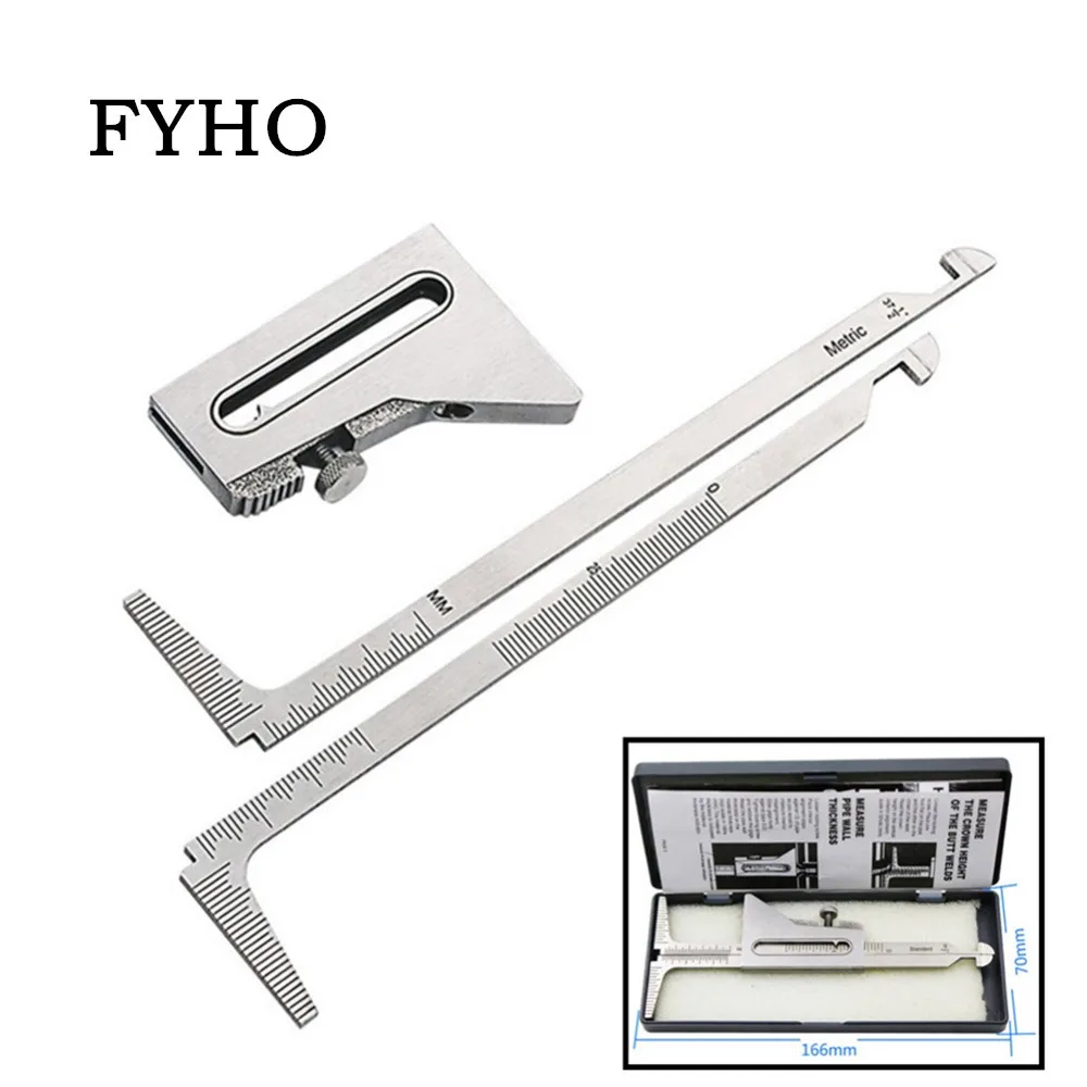 Professional Welding Gauge Measure Tools High Low Inspection Gauge Wrong Edge Ruler Measuring