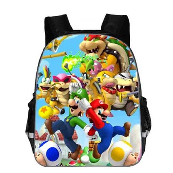

13 Inch Mario Bros School Bags for Kindergarten Children kids School Backpack for Girls Boys Children's Backpacks Mochila
