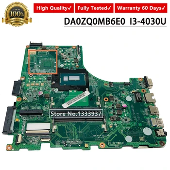 

For Acer V3-472P E5-471G V3-472 E5-471 ZQ0 Laptop motherboard SR1EN I3-4030U NB.V9V11.003 NBV9V11003 DA0ZQ0MB6E0 MAINBOARD