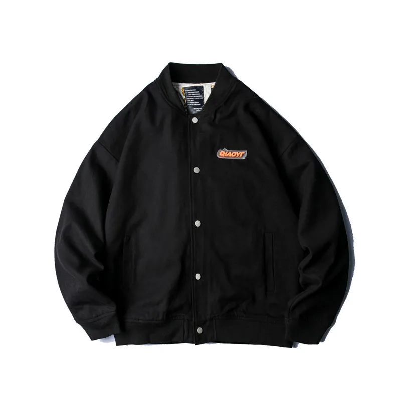 

Tang Mu Cool Spring Clothing Printed Baseball Uniform Retro Loose Casual Coat CHIC Trend Handsome Hip Hop Jacket