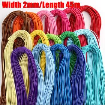 

45 m Colorful Round Elastic Rope Cord Ear Hanging Elastic Rubber Band Line Handmade DIY Sewing Accessories Cord