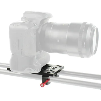 

Tripod Mounting Plate Rail for 19/15mm Conduit Mounting Interface Board Holder With 1/4 Inch 3/8 Inch Hole for 5D2 DSLR Cam