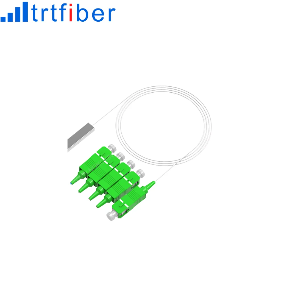 

High Quality 1X4 PLC Fiber Optic Splitter SM Steel Tube LSZH Low Price