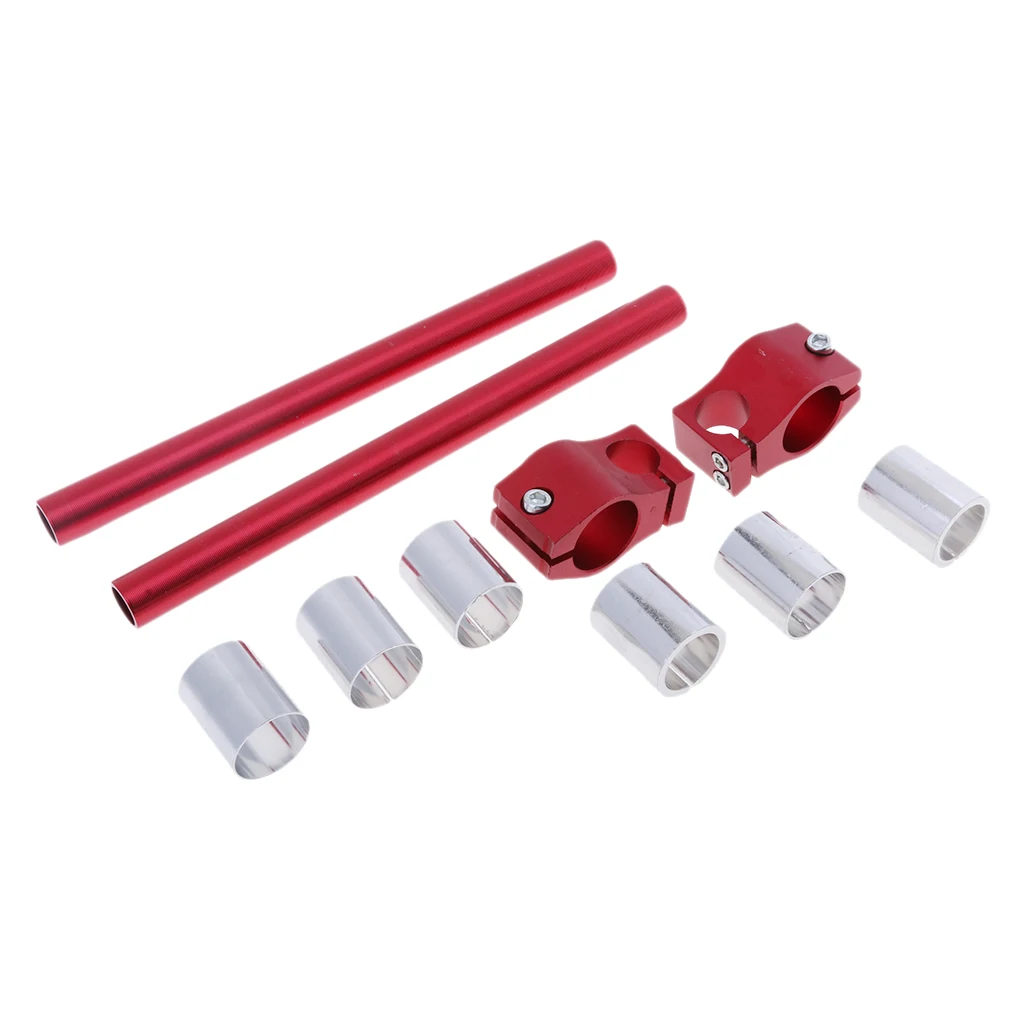 Motorcycle Handlebars Mount Adjustable CNC Clip On Fork Tube 25mm 29mm 30mm
