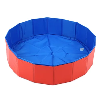 

80 * 20CM Foldable Dog Paddling Pool Pet Puppy Swimming Bathing Tub