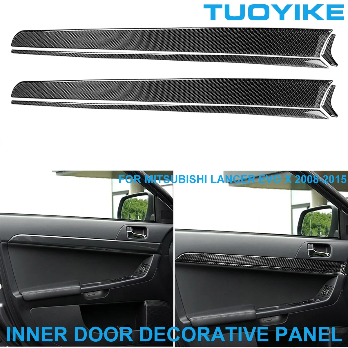 LHD RHD стайлинга автомобилей углеродное волокно внутренняя дверь декоративная