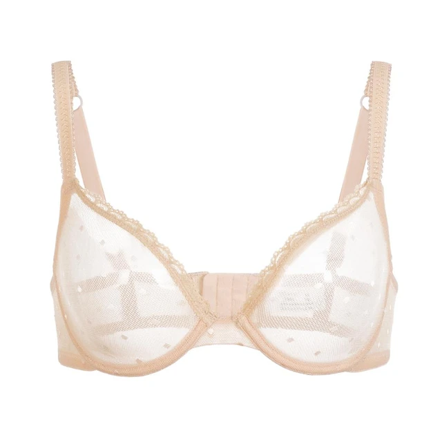 Varsbaby Women See-Through Lace Mesh Bra Transparent Sheer Bras Set for  Women