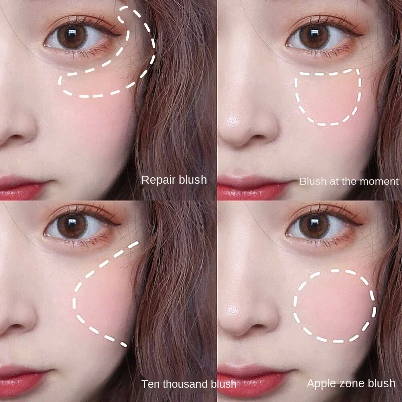6 Color Matte Highlighter Palette Pearly Blush Shiny Eyeshadow Palette Multifunctional Face Makeup Female Cosmetics