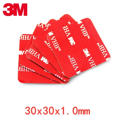 3M super Strong VHB double sided tape Waterproof no trace Self Adhesive Acrylic Pad Two Sides Sticky for Car Home Office School 30x30