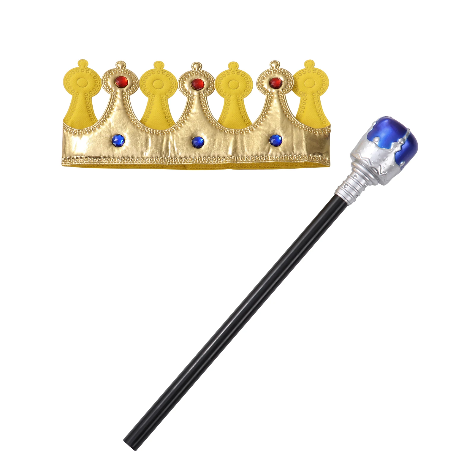 10 Peças Coroa Rei Majestade Realeza Dourada Plástica Cosplay