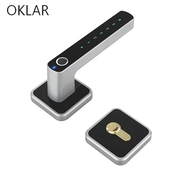 

OKLAR Security Intelligent Lock Biometric Fingerprint door Lock With Bluetooth digital code Unlock indoor Electronic Door Lock