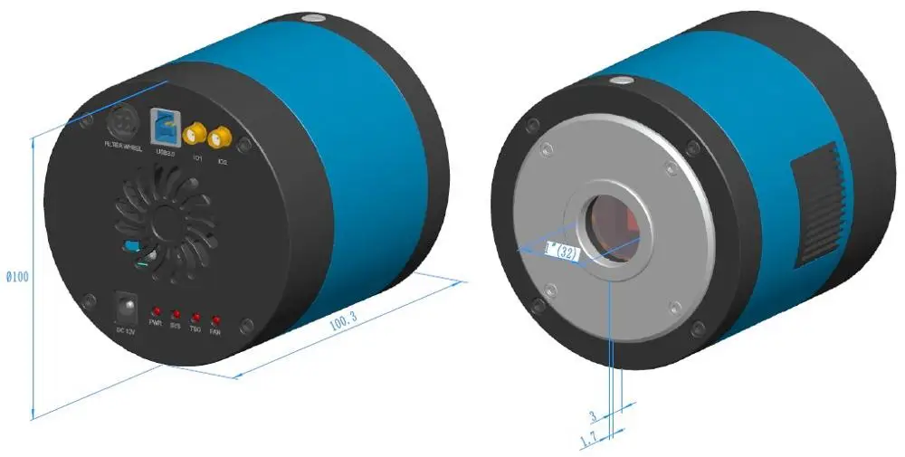 Камера микроскопа для флуоресцентного и темного освещения 6 0 МП USB3.0 SONY ICX694 CCD