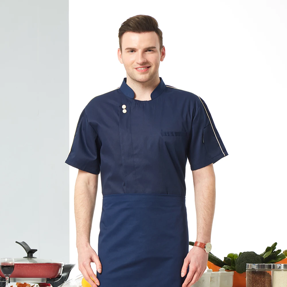 Hotel uniform wholesale Hot pot shop Western restaurant Chef shirts Baked goods Sushi costume Men's Wear Chef restaurant uniform - Color: jacket