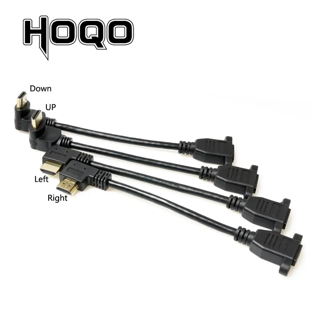 HDMI 15 см левый правый вверх вниз угол 90 градусов Панель Крепление штекер гнездо