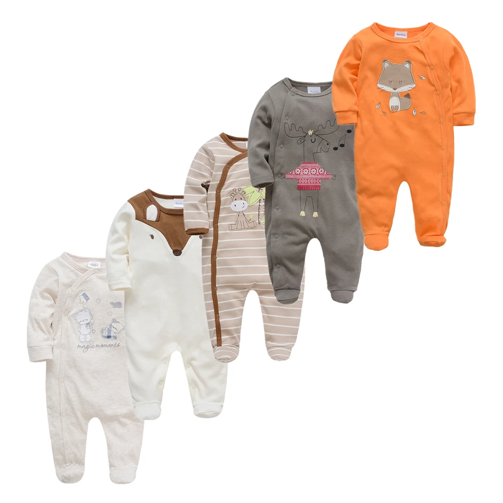 3pcs 5pcs Newborn Girl Boy Pijamas bebe fille Cotton Breathable Soft ropa bebe Newborn Sleepers Baby Pjiamas