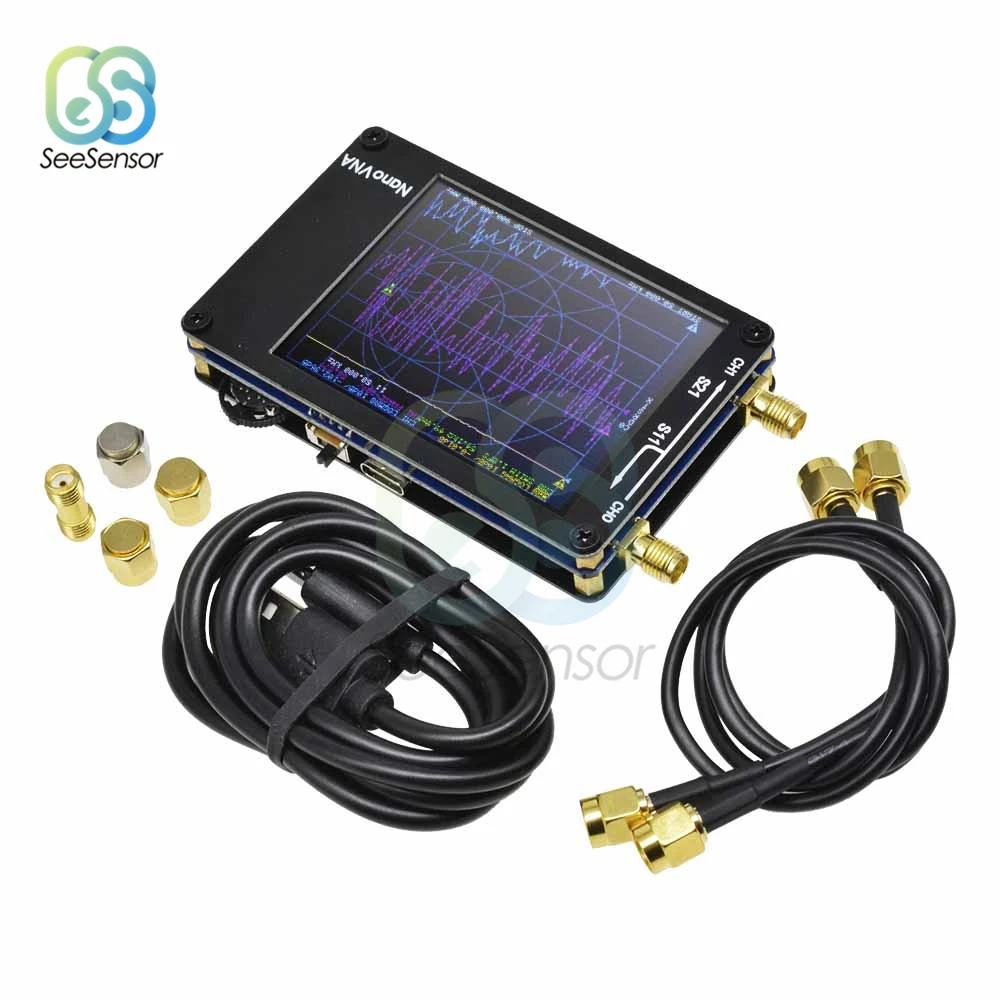 

50KHz-900MHz NanoVNA Vector Network Analyser Antenna Analyser 2.8 inch Digital Touching Screen Shortwave MF HF VHF UHF