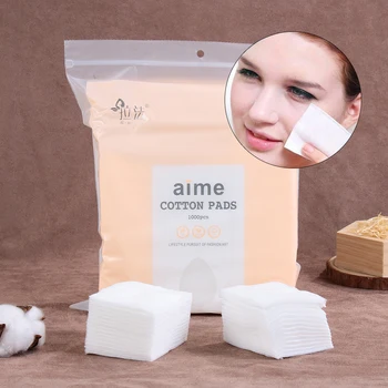 

1000Pcs/Bag Cosmetic Cotton Pads Makeup Remover Silk Thin Cozy Soft Non-woven Facial Clean Nail Wipes Not Drop Debris Skin Care