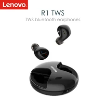 Оригинальные lenovo R1 TWS беспроводные наушники Bluetooth 5,0 IPX5 водонепроницаемые наушники-вкладыши с микрофоном и зарядной док-станцией