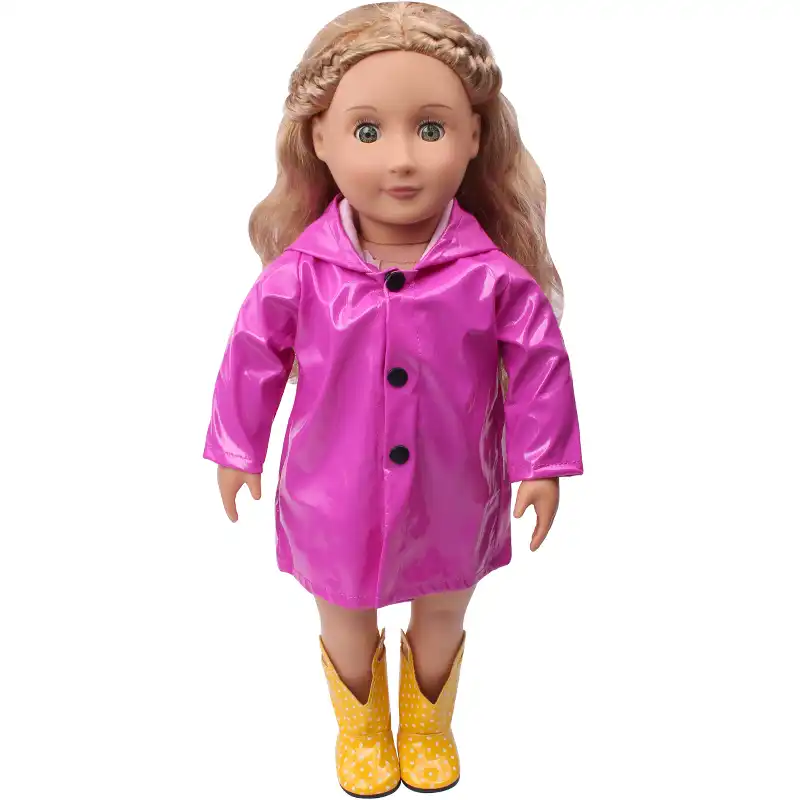 18 Zoll Madchen Puppe Kleidung Wasserdichte Regenmantel Pu Kleid Amerikanischen Neugeborenen Baby Spielzeug Zubehor Fit 40 43 Cm Jungen Puppen Geschenk C539 Dolls Accessories Aliexpress