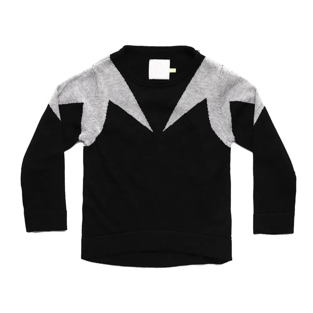 Осень, Детский свитер со звездами, пуловер, осенне-зимняя детская одежда, одежда для маленьких мальчиков и девочек - Цвет: Original label