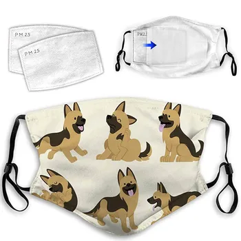 

1PC Adult Face Mask Breathing Fashion Face-mask cubre bocas maseczka Breathable Reusable Masks Maskswashable masques +2 pads