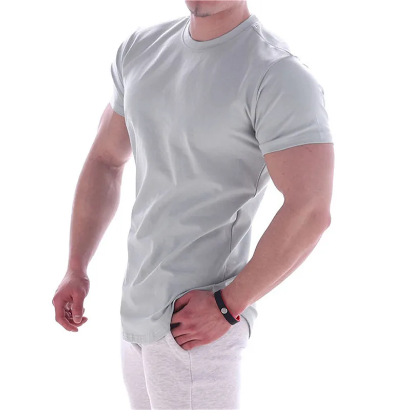 Men Short Sleeve T-shirt Summer Sports