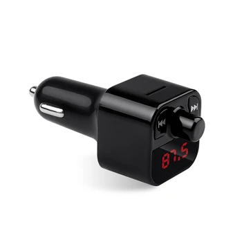 

Handsfree Bluetooth FM Transmitter Audio Receiver Car Mp3 Player Wireless FM Modulator Car Kit 2 USB Charger Fast Charging