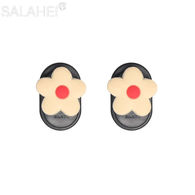 Storage Decoration Hook USB Cable Headphone Key 5 Color Cute Sunshine Little Flowers Car Universal 2PC Mini Hanger Adhesive Hook