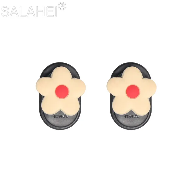 Storage Decoration Hook USB Cable Headphone Key 5 Color Cute Sunshine Little Flowers Car Universal 2PC Mini Hanger Adhesive Hook 2PC Yellow