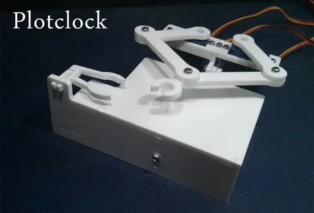 Plotclock робот-колокольчик с открытым исходным кодом для письма и рисования DIY