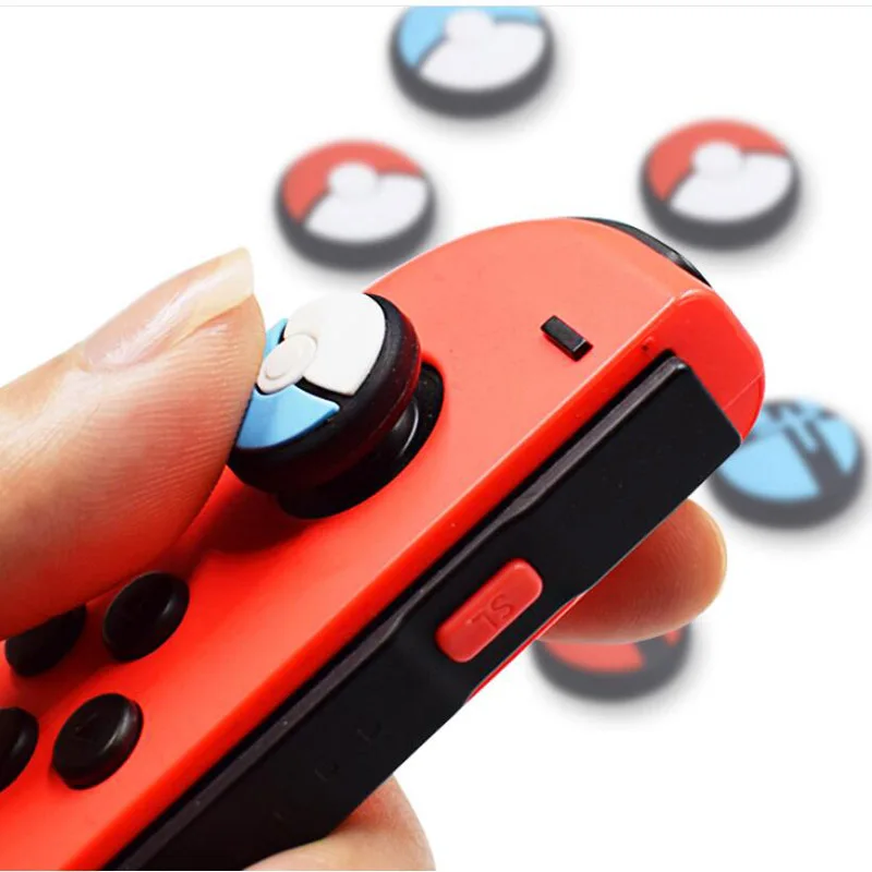 Чехол для джойстика рукоятка пальца Кепка для Mario NAND Switch NS Joy-Con контроллер Pokeball JoyCon геймпад чехол для джойстика