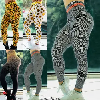 

New Women's Workout Leggings Elastic Sweatpants High Waist Gym Sport Running Jogging Slim Fit Pants Plus Size