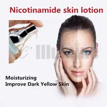 100 мл Nicotinamide кожи увлажняющий лосьон для восполнения воды улучшает темно-желтый усадочный возраст поры футляры для губной помады