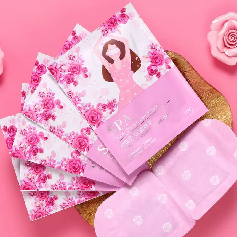 Роза Лаванда маска для глаз увлажняющая анти-отечность маска для глаз Успокаивающая усталость для устранения темных кругов Уход за глазами