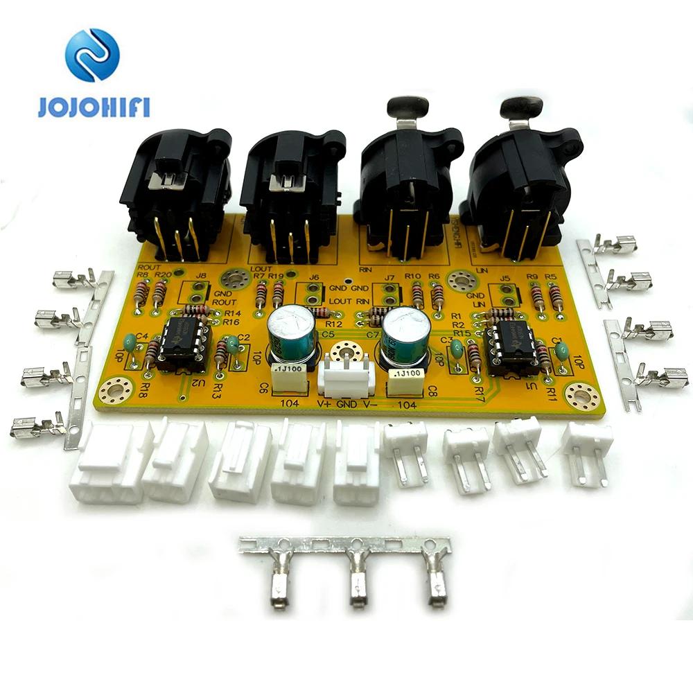 MINI RCA to XLR Finished Board/DIY KITS Amplifier Balanced Preamp/Unbalanced to Balanced/Balanced to Unbalanced NE5532