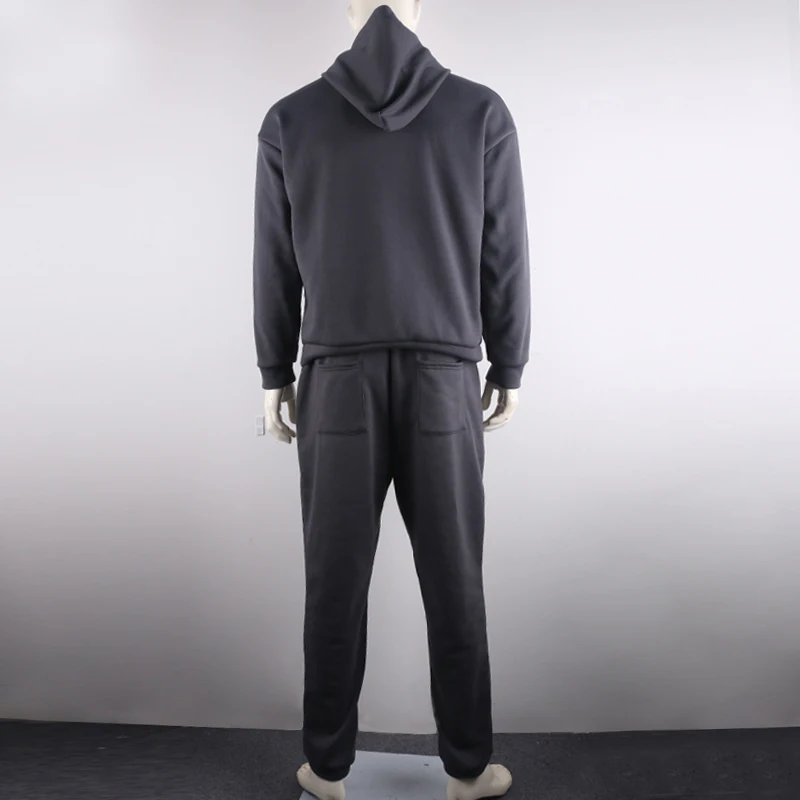 OMSJ 2024 Fashion Neon Style Mens Sets Fluorescence Green Hooded Sweatshirt+Sweatpants Two Piece Autumn Winter Casual Tracksuit 4
