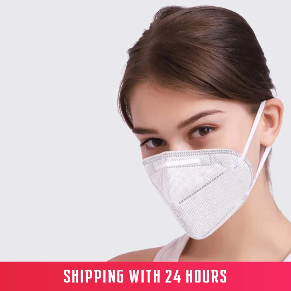 

KN95 Face-Masks Disposable FFP2 Protective Mask Safety Masks 99% Filtration for Dust Particulate Pollution N95 Protection