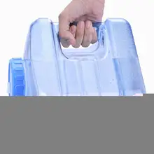 5л 7.5л ведро для питья из чистого поликарбоната квадратный прозрачный пластиковый контейнер для воды портативное утолщенное ведро с крышкой для автомобиля