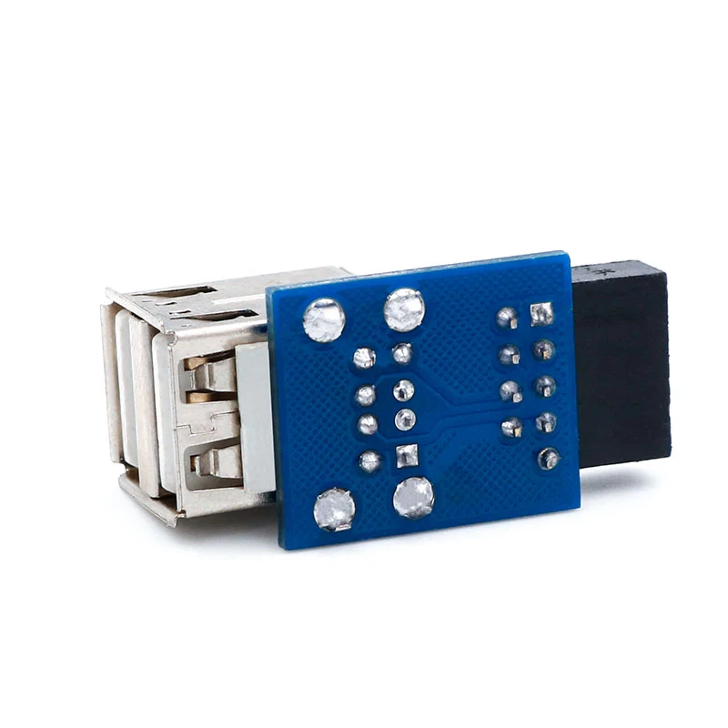 Usb Hub 9pin Pc Host Internal Motherboard Usb 2.0 Hub 9pin To 2 Port Usb A Female Splitter Converter Board Extender Card New. 