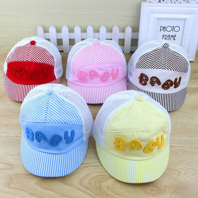 

Infant Summer Sun-resistant Brim Hat Baby Spring And Summer Topee Children Mesh Sun Hat BOY'S Girls Outing Cap