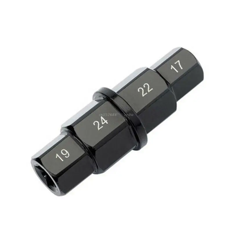 1PC Motorcycle Front Wheel Spindle Removal Sleeve 17 19 22 24mm Hub Axle Hex Allen Spindle Driver Tire Wrench Disassembly