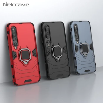 

50Pcs Ring Holder Rugged Armor Case For Xiaomi Mi 10 Pro CC9 CC9E A3 9 SE 8 A2 A1 Max 3 Mix 2S Cover Fits Magnetic Car Mount