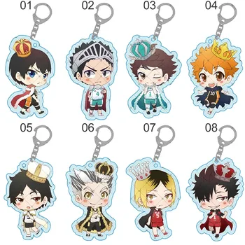 

Anime Haikyuu!! Cute Cartoon Keychain Volleyball boy Key Chain Ring Keyring Hot Sales