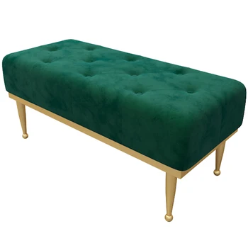 

Sofa Pedal Nordic Iron Network Red Single Shoe Stool Bench Fabric Light Luxury Household Bed Foot Clothing Store