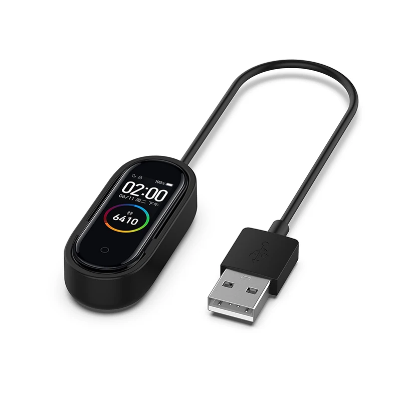 

High Quality 20cm TPE USB Data Cradle Dock Smartwatch Fast Charging Cable Wire for Xiaomi Mi Band 2 3 4 Smart Bracelet Charger