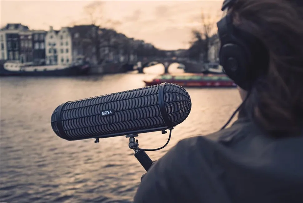 BOYA BY-WS1000 Microphones Blimp Windshield Suspension System for Shotgun Mic for Canon Nikon Sony DSLR Camcorder Recorder 3pcs