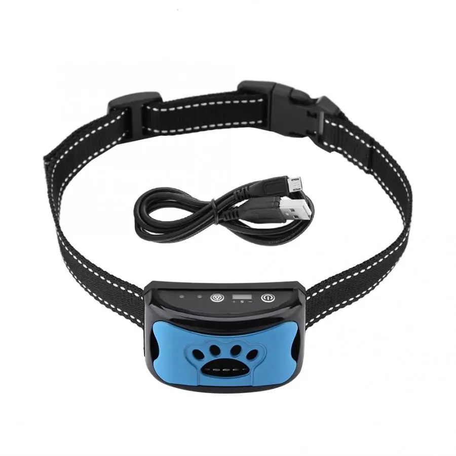 DC 5V USB Charging Dog Training Collar Barking Control Device Rechargeable Waterproof Anti-Barking Collar Barking Detection dog bark stopper pet dog training collar
